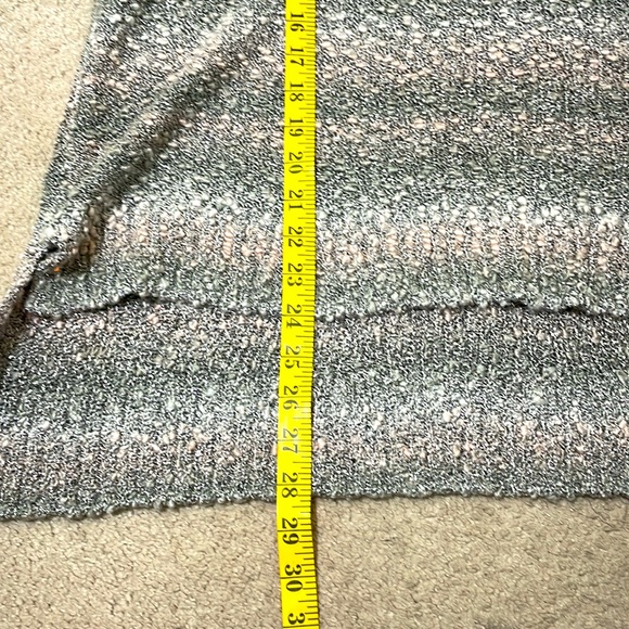 Popcorn Cowl Neck Gray & Pink With Silver Thread Sweater Size XL - Picture 8 of 8